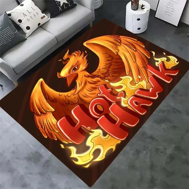 Phoenix Pattern Floor Mats Door Decoration Home Living Room Floor Mats