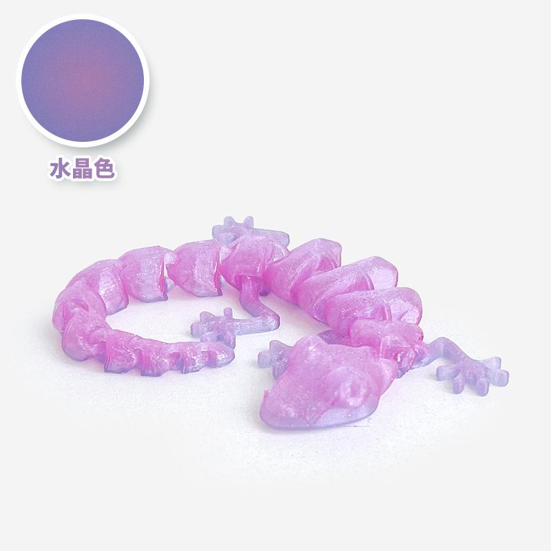 10/19Cm 3D Printed Articulated Lizard Figurine Fully Poseable Home Decora Collectible Desk Ornaments Creative Birthday Gifts Toy