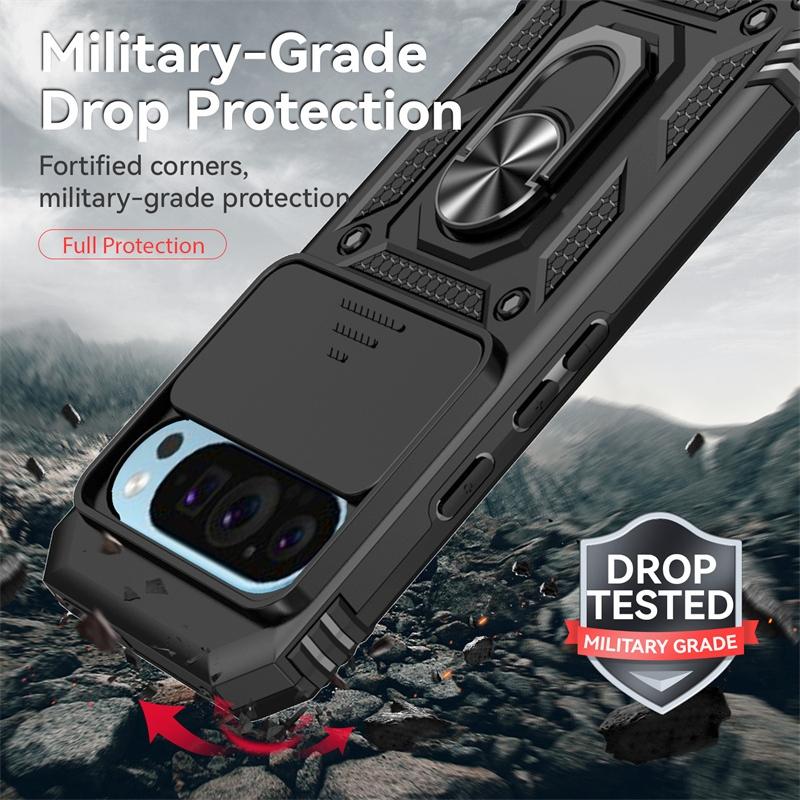 Armor Funda For Google Pixel 10 Pro 5G Case Cae Magnetic Holder Ring Case For Pixel10 Pixel 10 Pro XL 10Pro Lens Protector Cover