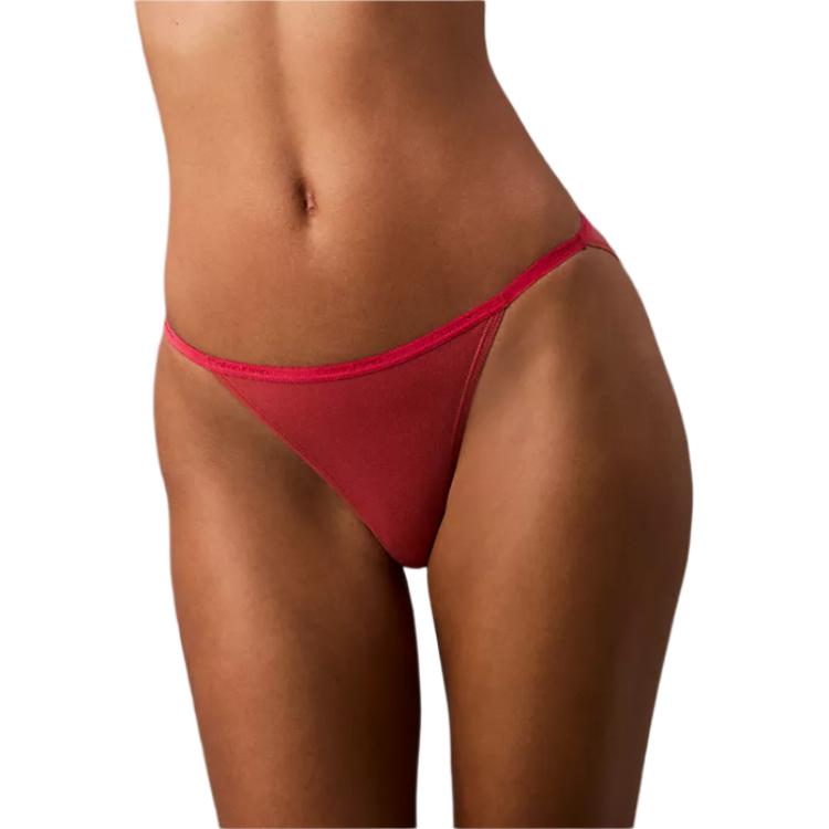 Calvin Klein Triangle Solid Color Comfortable Simple Mid-Rise Breathable Underwear Women underwear QD5170-610