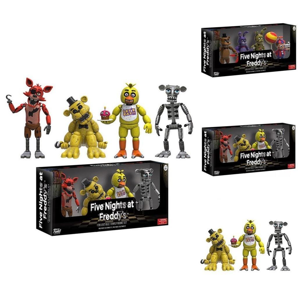 Atemberaubende 4 Stück Five Nights At Freddy's Pizza Simulator Actionfiguren für die ultimative Sammlung