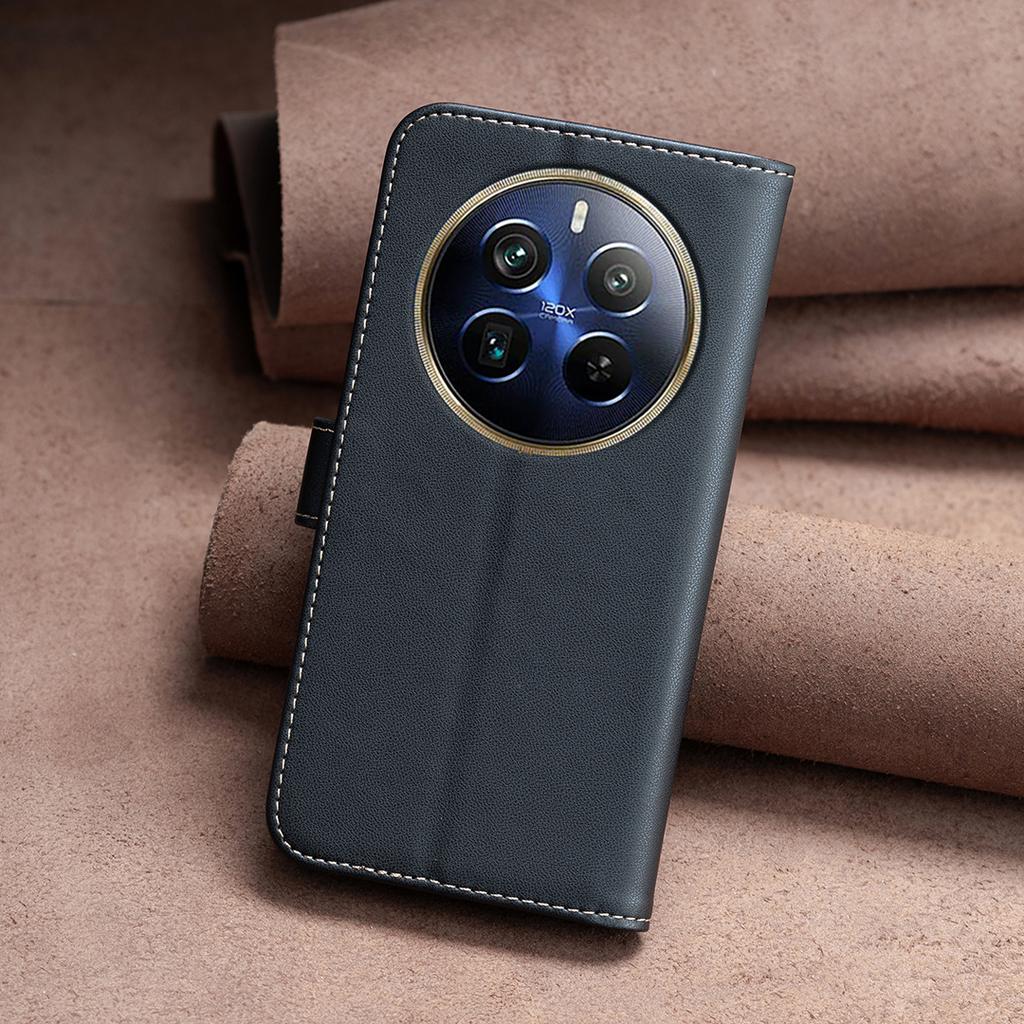 BINFEN COLOR BF17 For Realme 12 Pro 5G/12 Pro+ 5G Phone Case Stand Magnetic Closure Leather Flip Cover