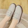 Women Loafers Platform Chunky Lady Summer Casual Black Office Lady Thick Sole Height Increase Shake Shoes