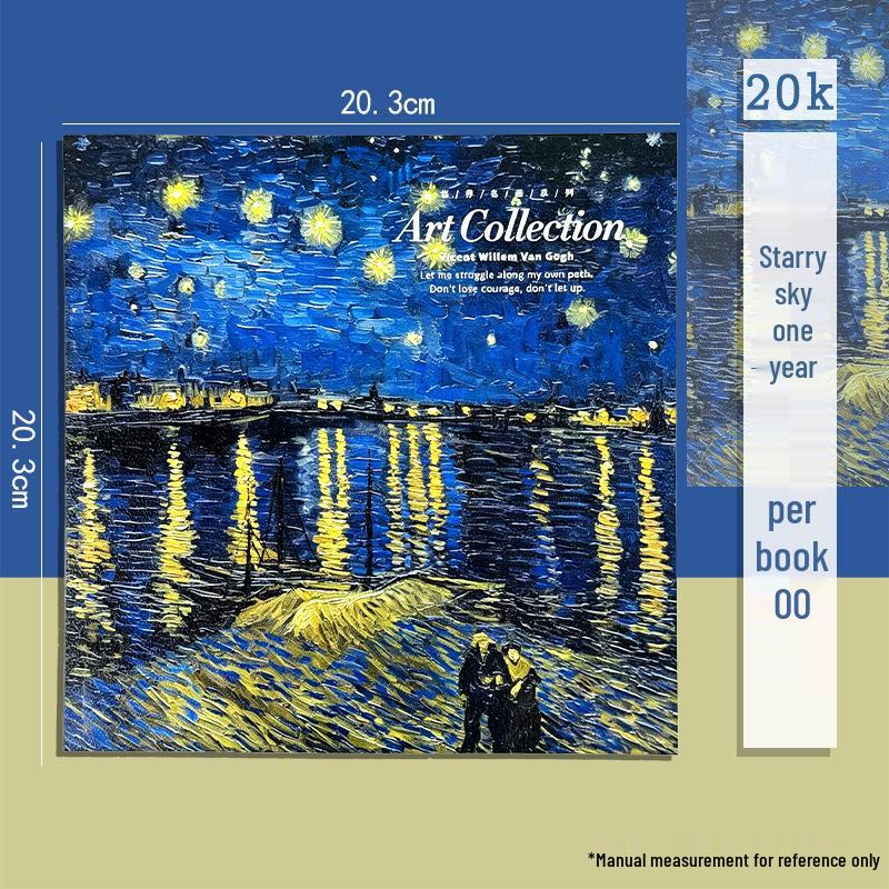 Van Gogh 20K Oil Painting Sketchbook for Art Students – 80 Thickened Hand-drawn Sketch Sheets