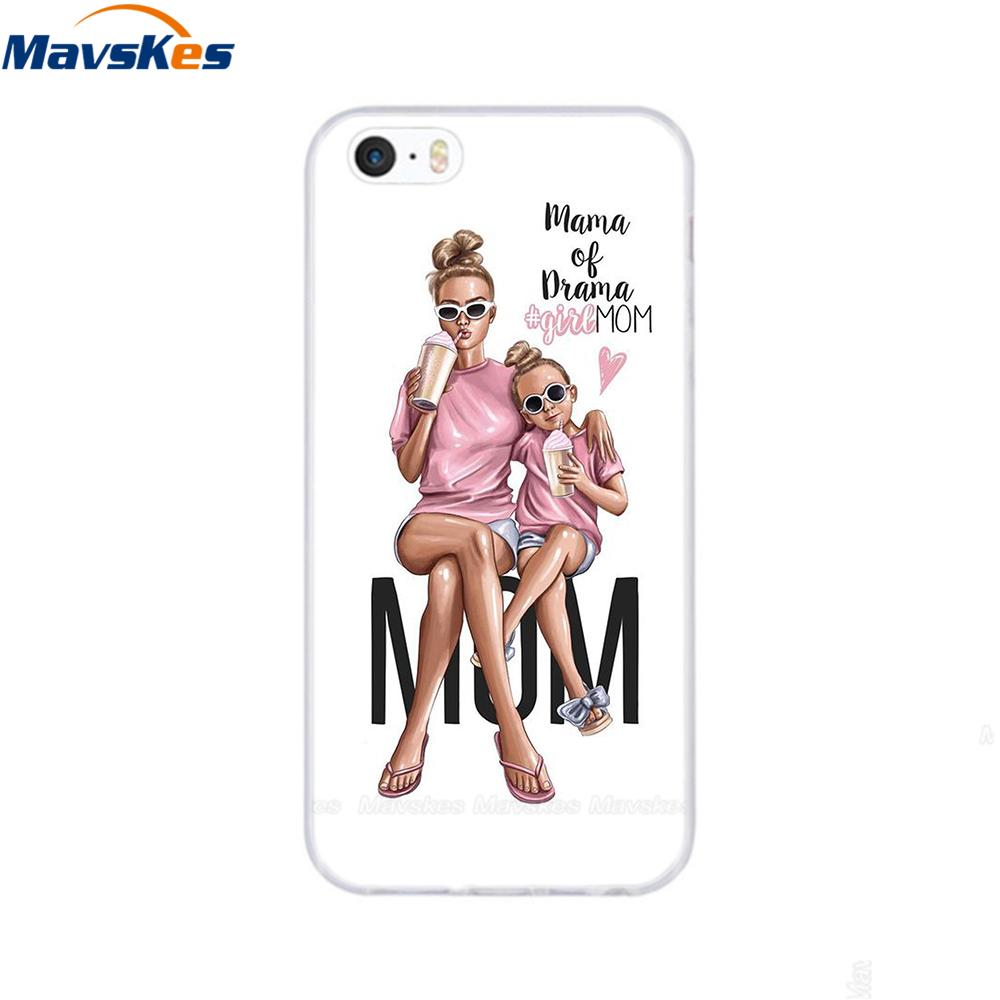 soft tpu case for iPhone 4 4s 5 5s SE 6 6s cute cartoon cat flower fashionable silicone phone case cover full protective coque