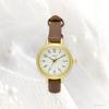 Fieldwork Women's Analog Watch with Leather Strap, Simple and Easy to Read, Brown, Lloyd YM092-5