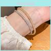 Geometric Zircon Round Bracelet For Women With Cubic Zirconia Elegant Jewelry For Office Gifts