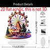 Ferris Wheel Ornament 2D Acrylic Decoration New Year Christmas Navidad Decor For Thanksgiving Birthday Offices Home Room Door