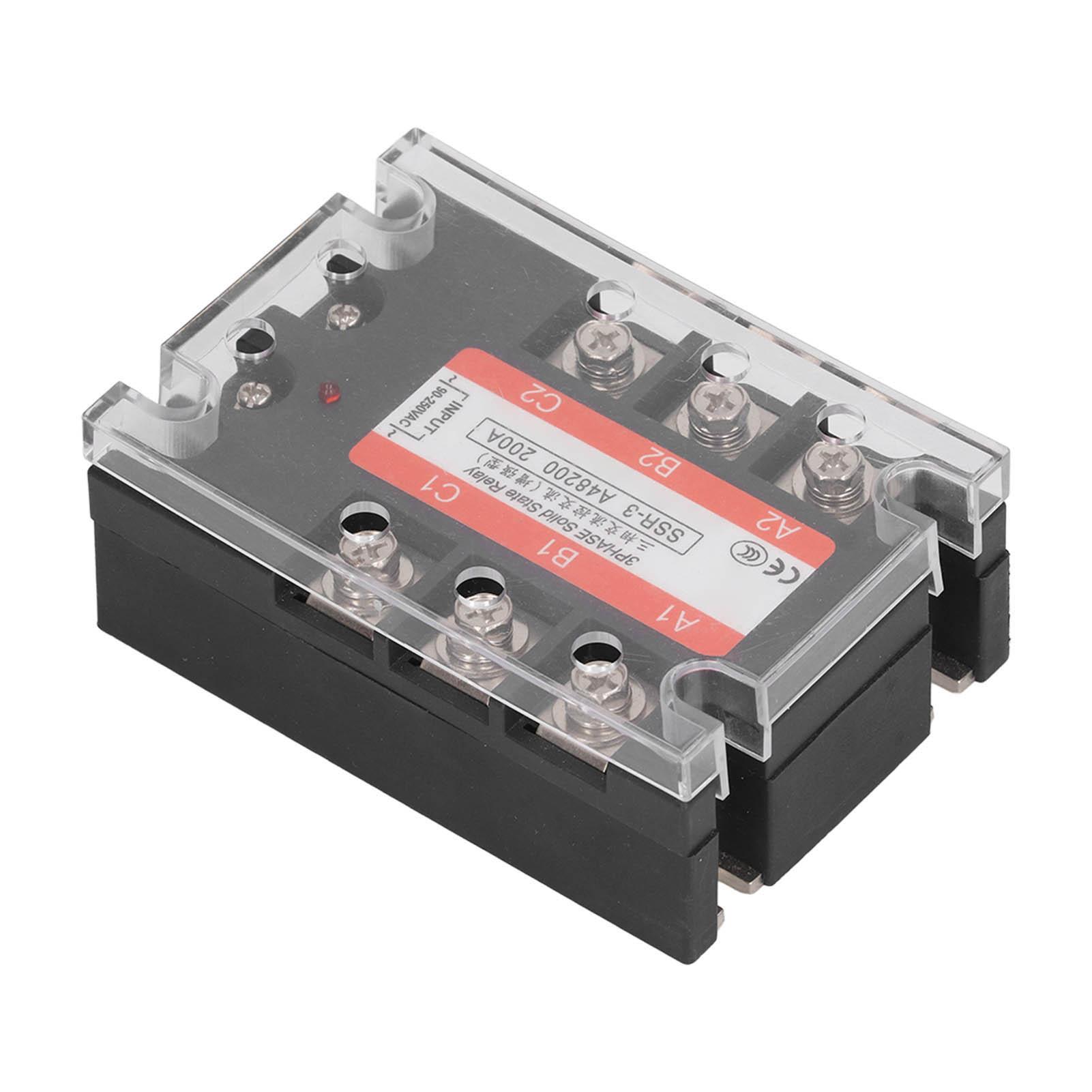 

3 Phase SSR Regulator Solid State Relay Industrial Systems 200A AC to AC 480V for CNC Machine Tools Packing Machines