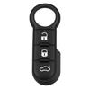 3-Button Car Key Fob Case Replacement Rubber Pad Outdoor Personal Car Part Decoration For Fiat 500 Panda Abarth Punto