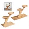 2-stufiges Bambusregal Bambusregal für Home Office Kompaktes Design Perfekt für Zuhause und Büro Schreibtisch und Balkon Dekor Organizer