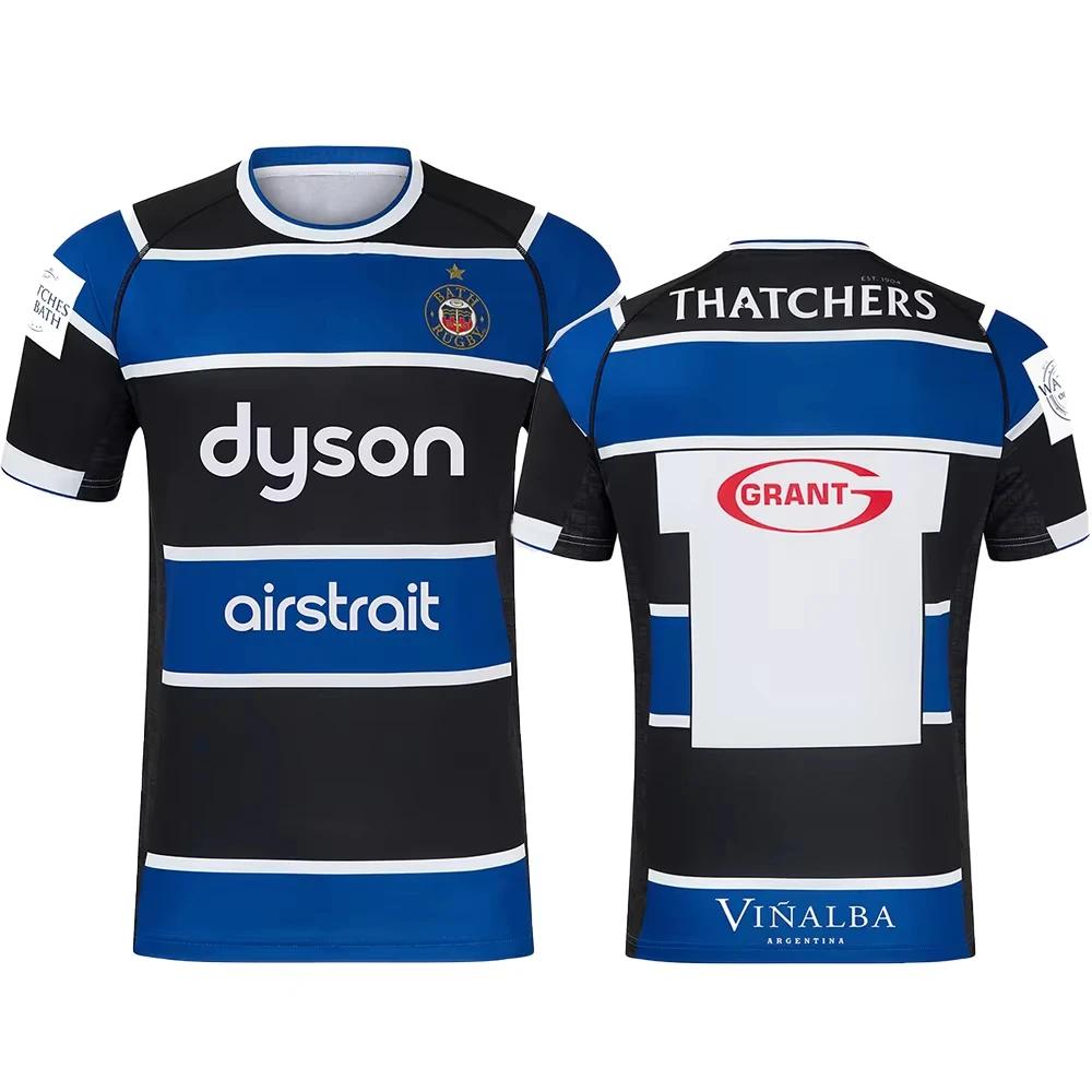 England Rugby Trainingsshirts Sporttrikots Must-Have Trikots für Fans Bath 3D-Druck Erwachsene und Kinder Sporttrikot XS