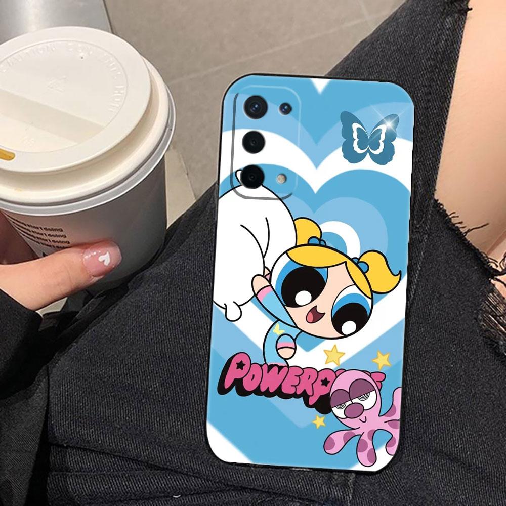 The P-Powerpuff Girls Cover Phone Case For OPPO RENO 11 11F 10 8T 8 7Z 7 6Z 6 5 5F 4 4F LITE PRO TPU Case Funda Coque Shell
