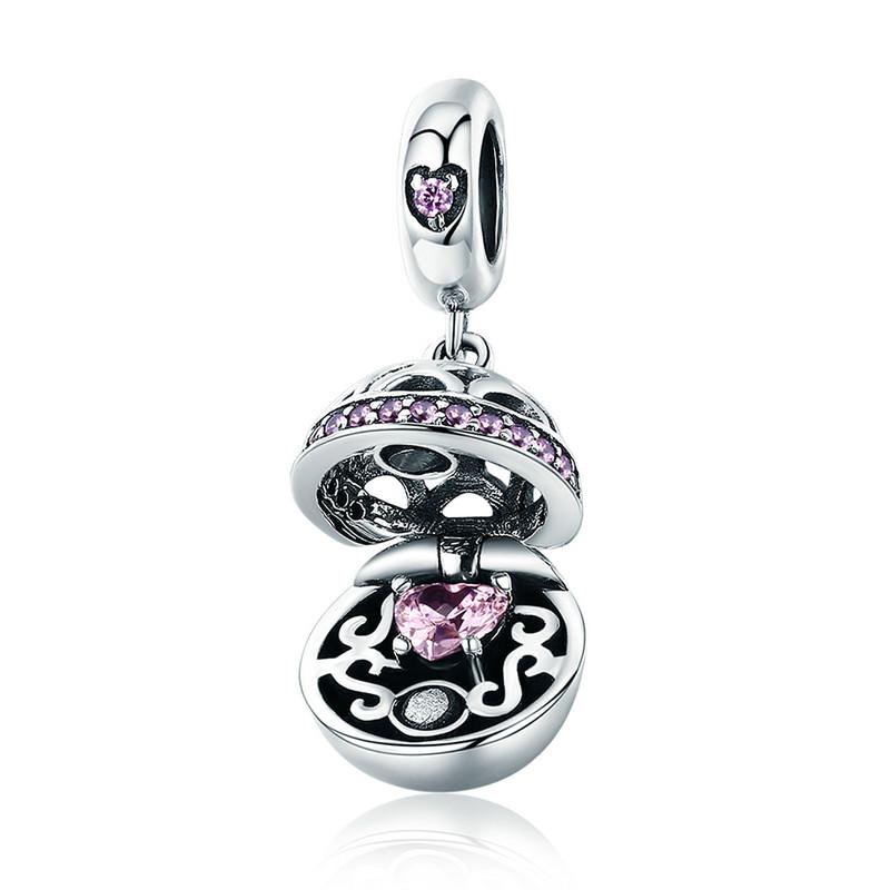 BAMOER 925 Silver Prince of the Sea Pendant Charms for Bracelet or Necklace 925 Silver Beads Bijoux DIY