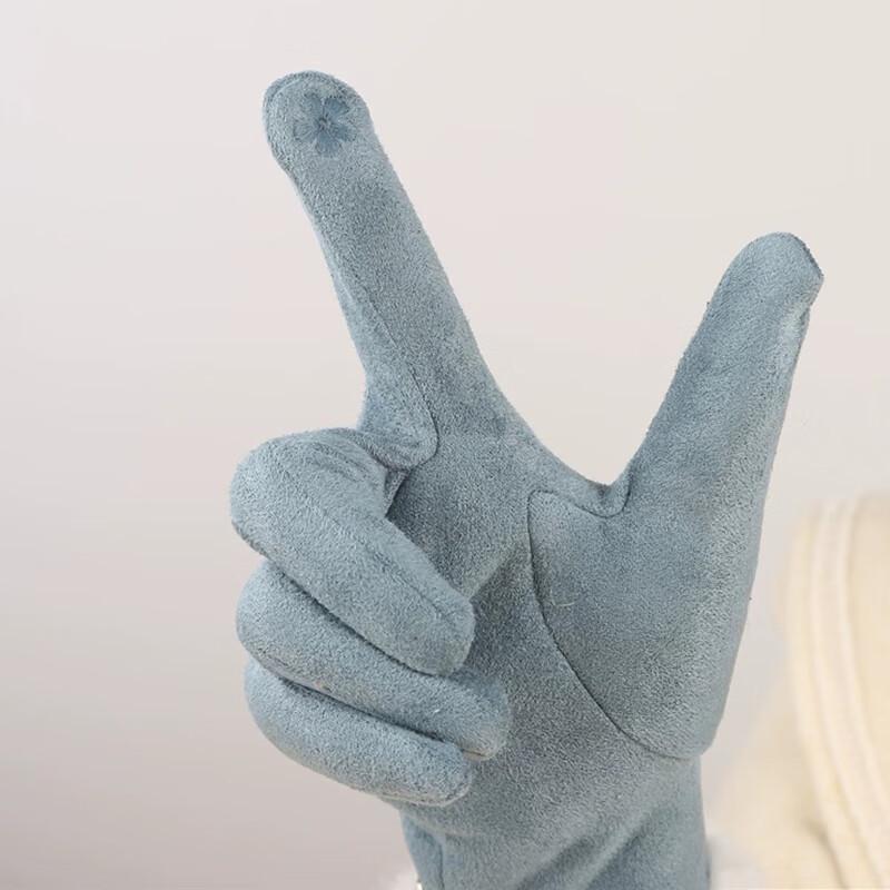 VICTORIA&VERA Women's Touchscreen Suede Lined Winter Gloves