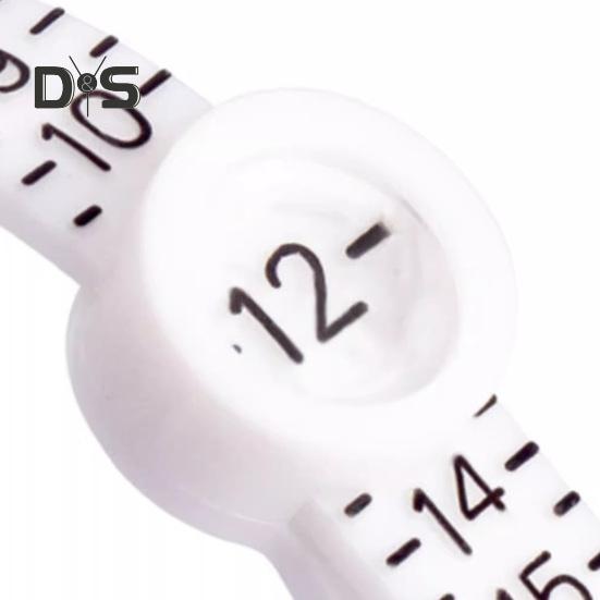 2 szt. Rozmiary pierścionków ze szkłem powiększającym do wygodnego odczytu Dokładna skala 1-17 Pasek do pomiaru pierścionków Wielokrotnego użytku amerykański wskaźnik rozmiaru palca Rozmiar biżuterii