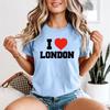 Amo Londra Viaggi Città T-shirt Unisex Grafica