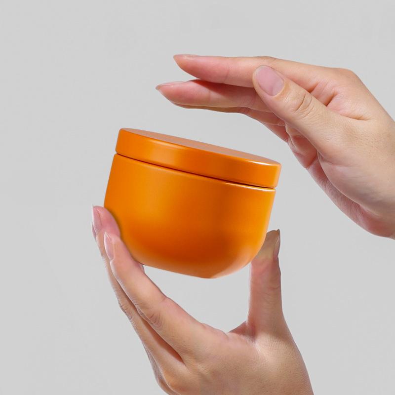 1/5Pcs Portable Tea Canister Mini Empty Pot Tea Box Candy Round Cans Thickened Iron Herb Sealing Jar Spice Storage Organizer