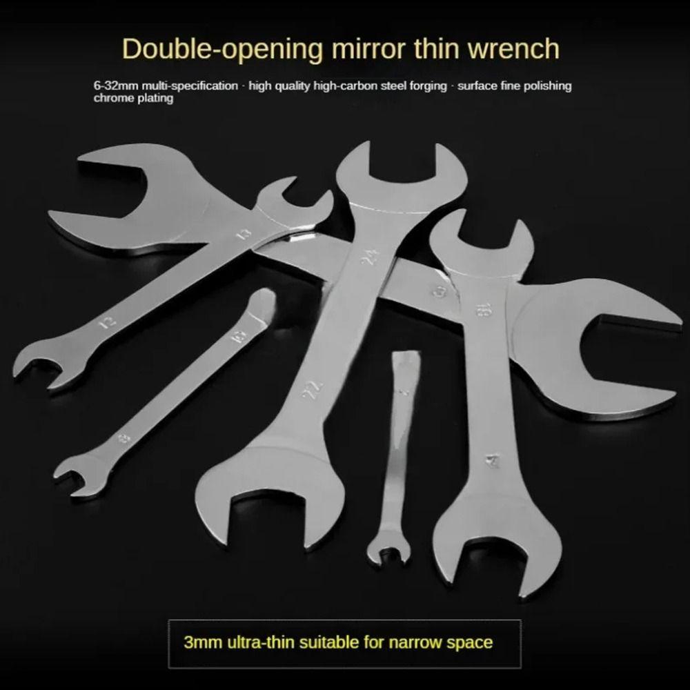 1 buc Cheie fixă 6-32mm Hi-Spec Cheie fixă dublu capăt Instrument de reparat mașini biciclete