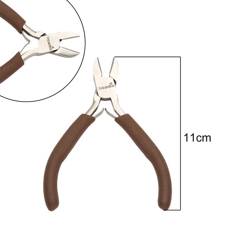 "Handmade Pink Needle-Nose Pliers: Multi-Function Jewelry Tool for Beading and Winding"