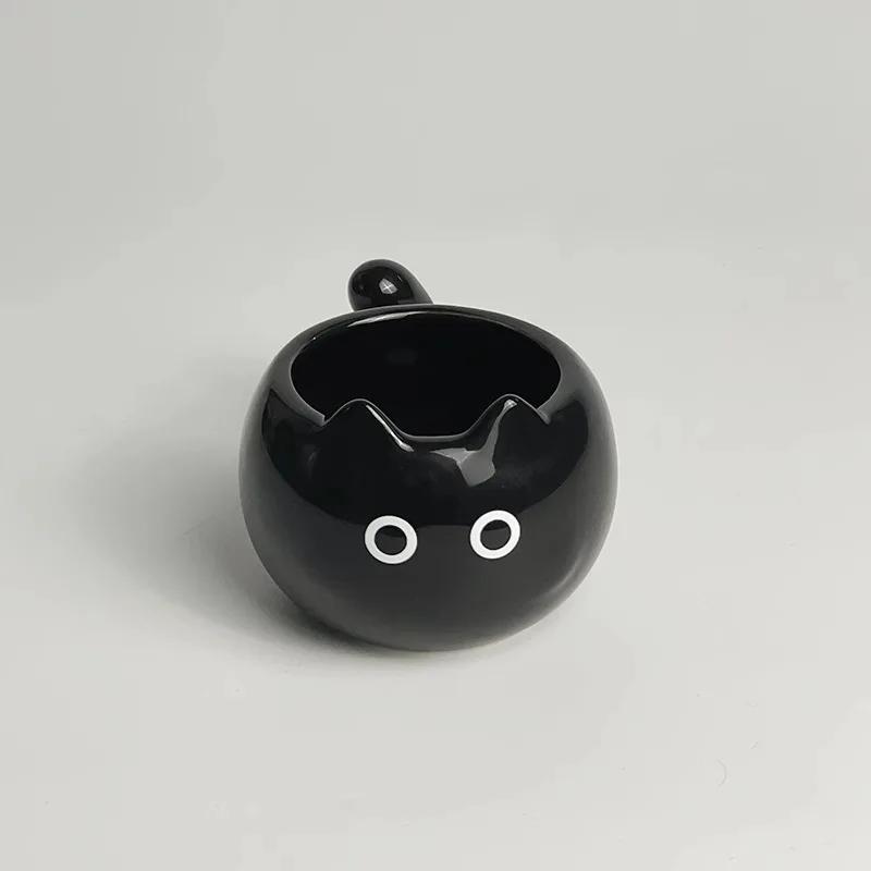 Cute Ceramic Cup Creative Siamese Cat Shaped Mug Coffee Cups Office Milk Cup Household Drinking Utensil Funny Birthday Gift