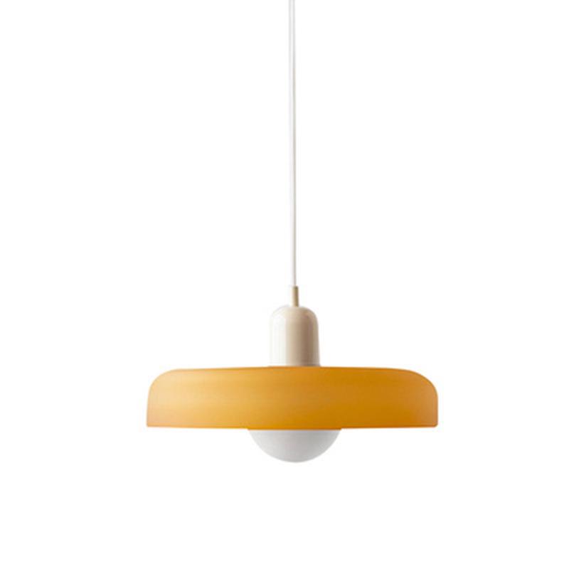 Danish Mid-Century Cream Green Retro Glass Chandelier for Restaurants & Bars