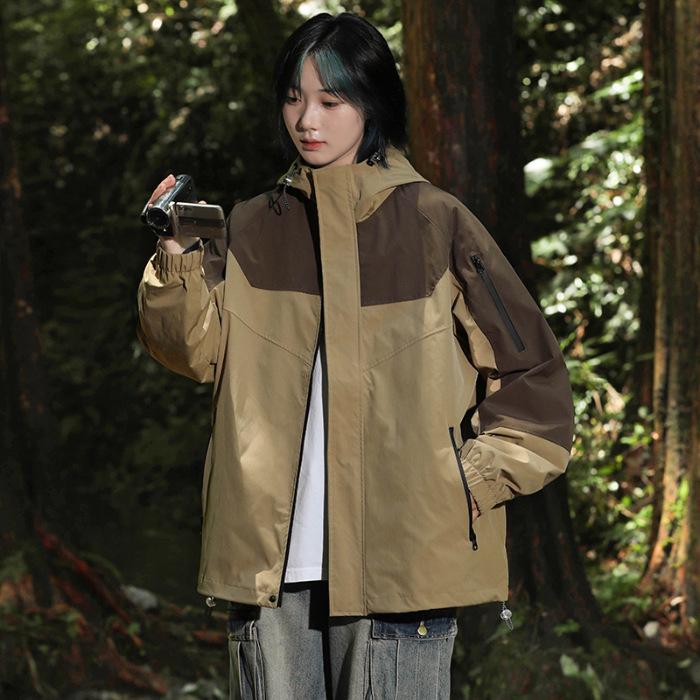 Single-layer Cotton Outdoor Sports Windbreaker & Three-proof Mountaineering Jacket