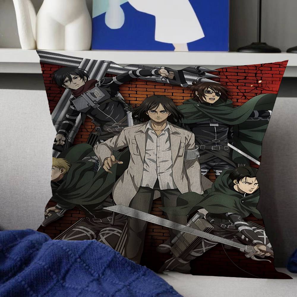 

Классическое Аниме Атака Титанов Наволочка Мультяшный Подарок Наволочка Декор Спальни Дома Дивана Кресла Сиденья Наволочка 12x12Inch