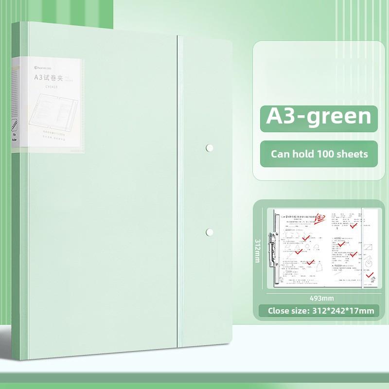 NEW Strap Design A3 File Folder Students Exam Paper Storage Clip Multifunction Clipboard Writing Pad Document File Folders