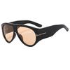 Occhiali da Sole Y2K Spicy Girl a Forma di T Aviator Ovali – Stile Streetwear da Donna alla Moda Protezione Solare