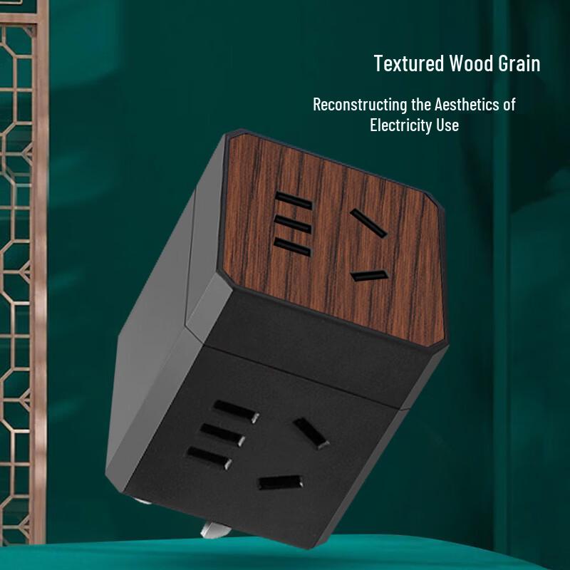 Lilang Cordless 3-Outlet White Cube Power Strip