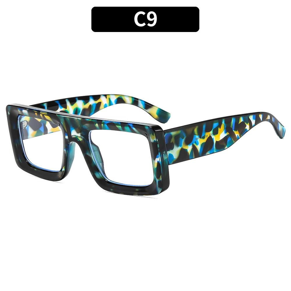 European And American New Square High-End Sunglasses Casual Versatile Outdoor Anti-Ultraviolet Sunglasses Internet Celebrity Sunglasses