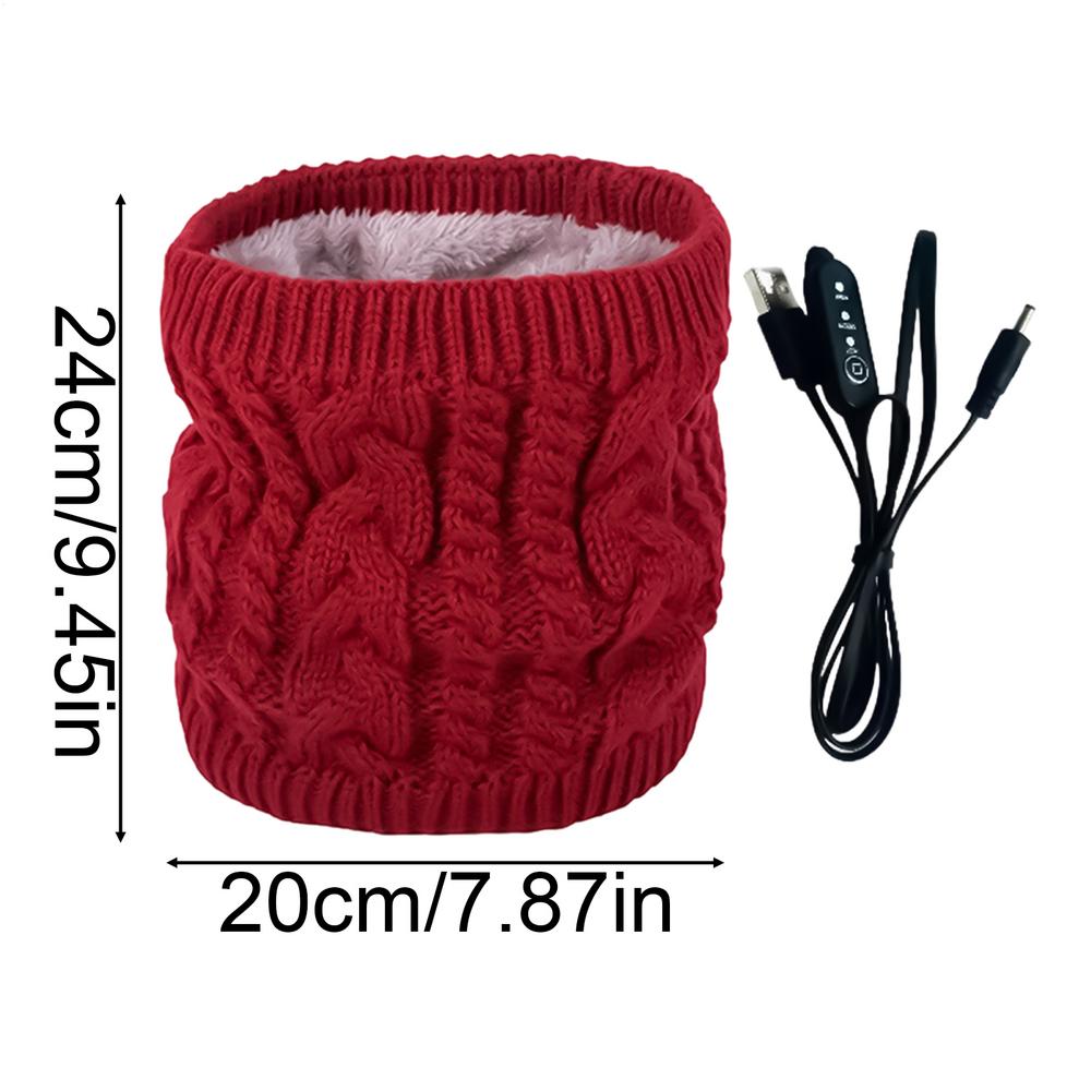 

Outdoor Unisex Winter Warm Knitted Neck Scarf Fishing Cycling Hiking Face Cover Neck Gaiter Camping Equipment червоний