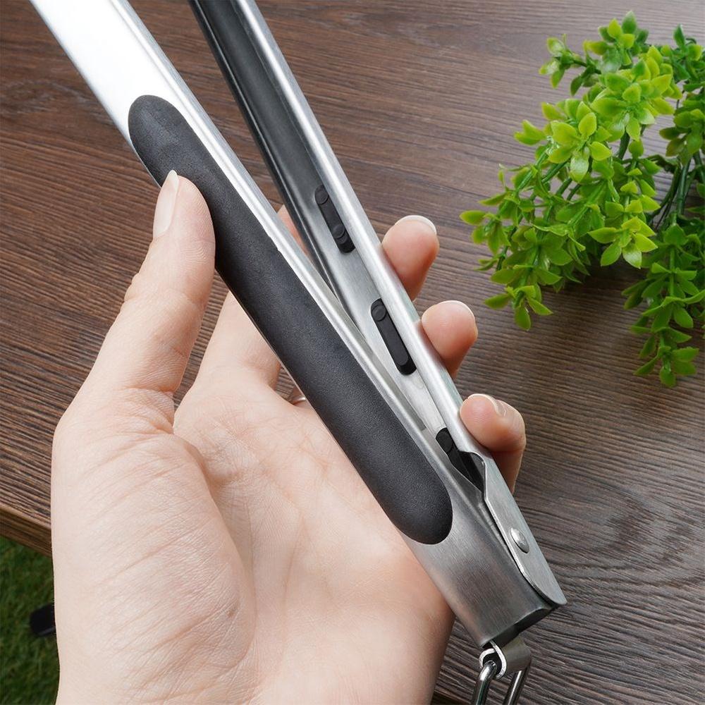 Steel Kitchen Grill Tongs for Serving and Serving Grilling 43 cm