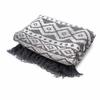 Throw Blanket Boho Grey Geometric 125x150cm