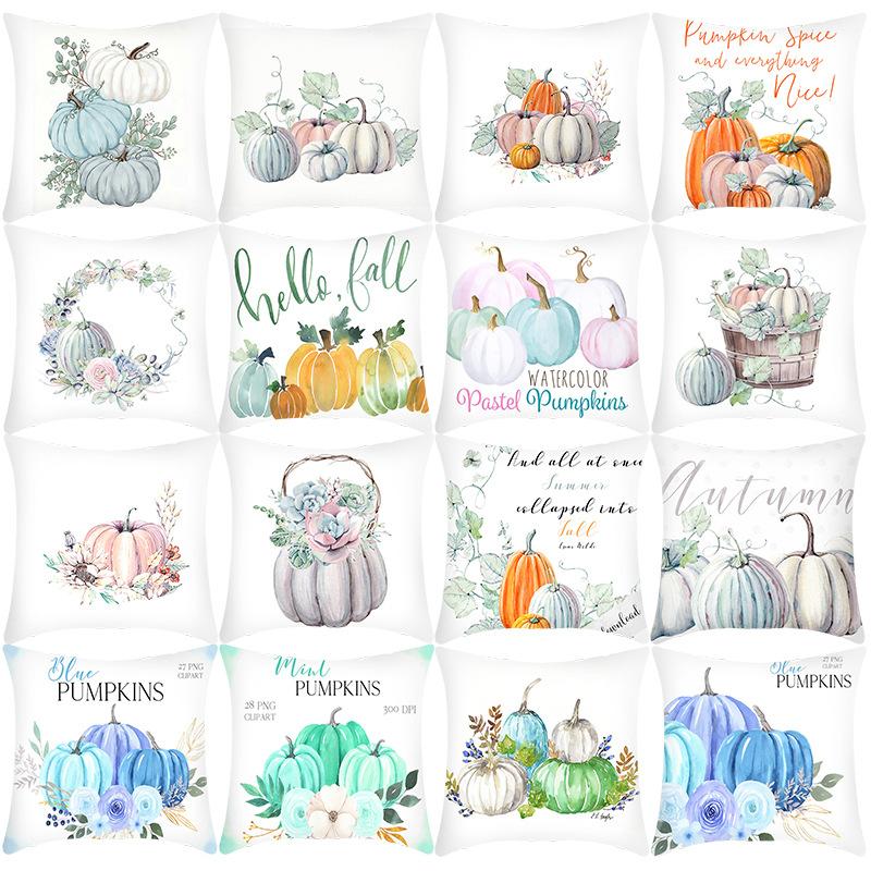 Feiertag Thanksgiving Kissenbezug Plüsch Bedruckt Sofa Wohnzimmer Bett Büro Kissenbezug Enthält keinen Kissenkern