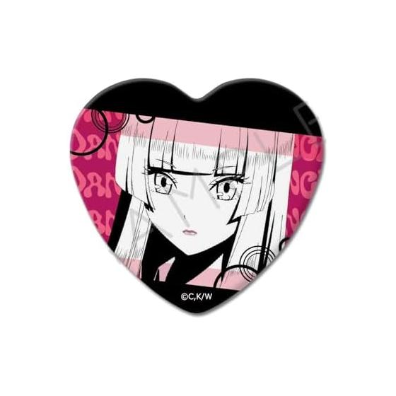 TV Anime One Dance Hikari Wanta Heart-Shaped Can Badge (Note. 52mm x 57mm) Tin