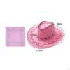 Big Brim Cowboy Hat with Bandana Fancy Dress up Photo Props Headwear Cowgirl Hats for Men Women West