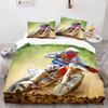 2024 Extreme Sport Off-Road Motorcycle Duvet Cover Set for Boys Bedroom Single Double Queen King Size Quilt Cover Pillowcase