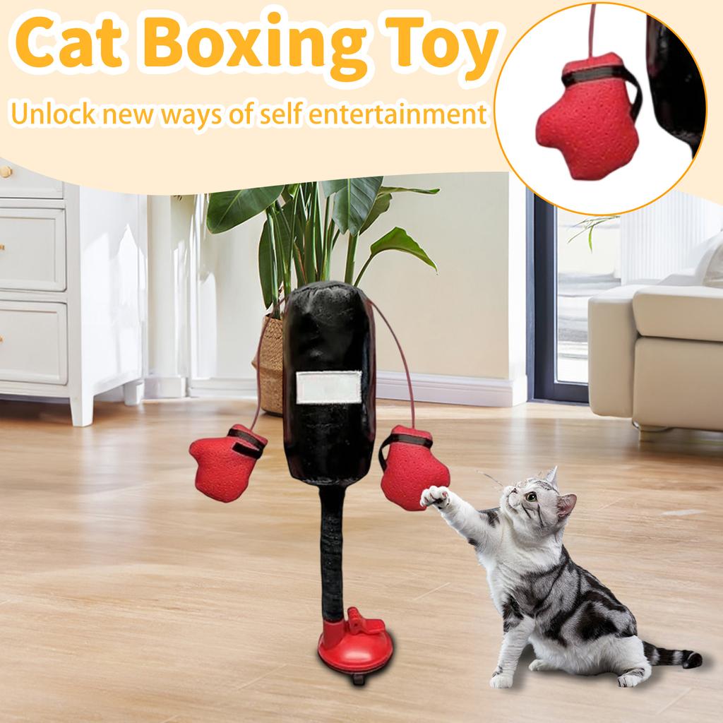 Boxing Game Toy - Multi-functional Interactive Teasing Wand With Activity Gloves