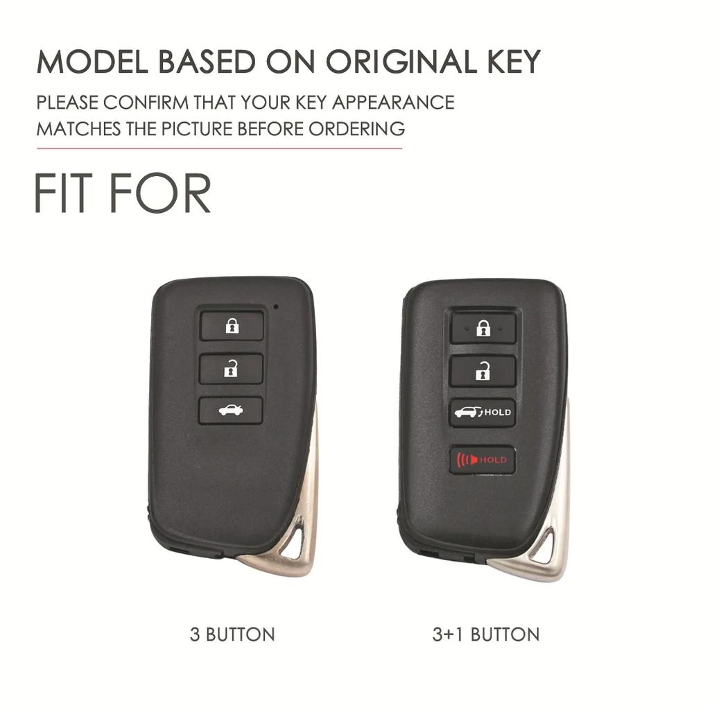 Car Key Case Cover Fob Protector Leather Keychain Holder Accessories for Lexus Rx300 200t Nx200 Nx300h Es250 Lx570 Keyring Bag