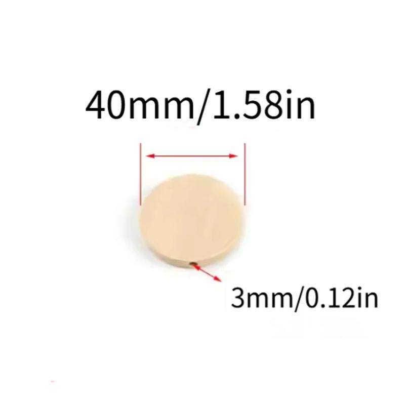 10-100 Stück 15-40mm Flache Runde Naturholzperlen Lose Abstandshalter Holzperlen Für Schmuckherstellung DIY Armband Halskette Zubehör