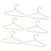 10Pcs Doll House Clothes Hanger Stainless Steel Cute Doll Garment Hanger Outfit Holders 100mm