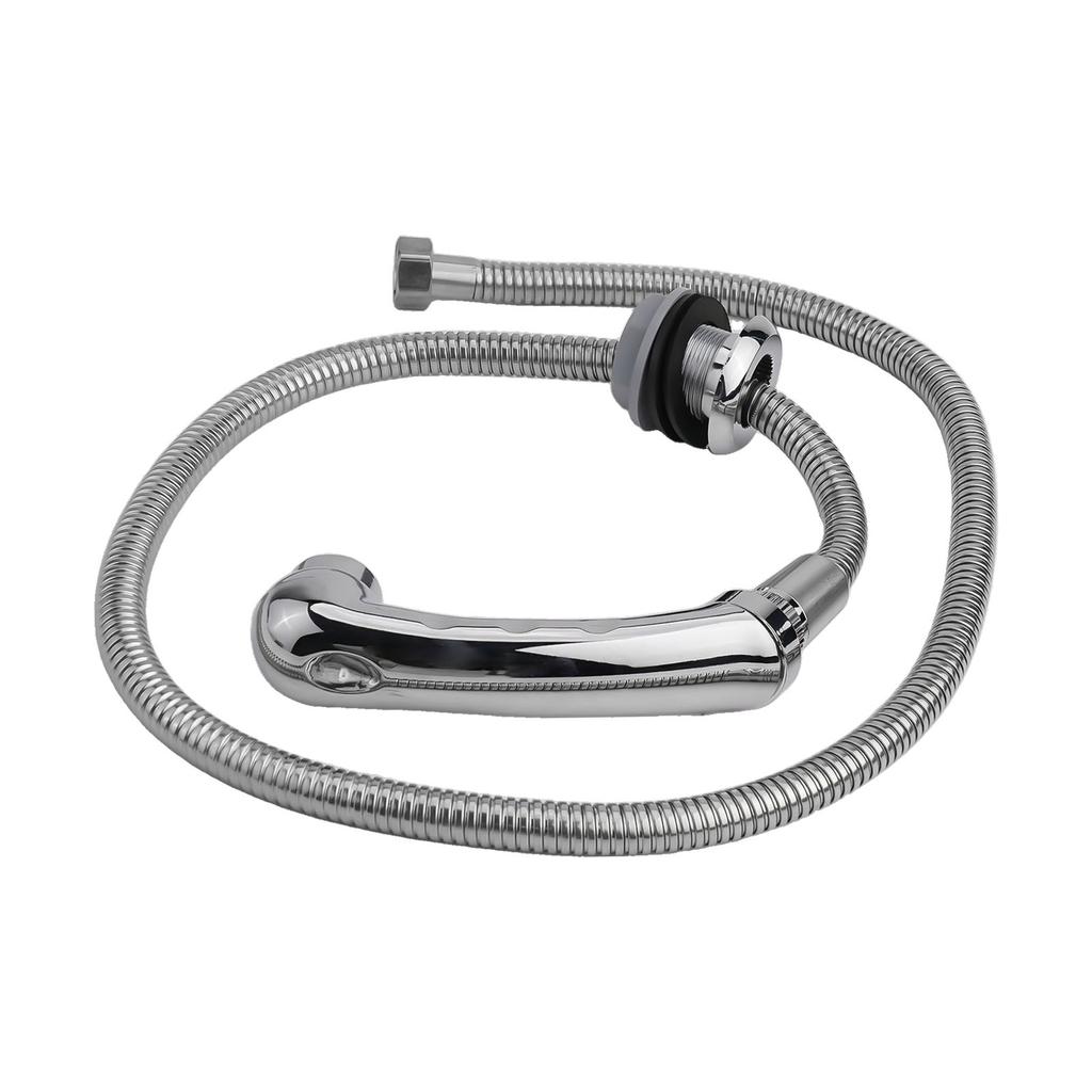 Hose Nozzle With Hose 1PCS Alloy+ABS Nozzles Shampoo Beds Shampoo Bowls Silver Sinks For Hair Salons Shampoo Beds
