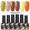 6-Color Nail Polish Glue Set, Popular Color Nail Glue, Phototherapy Nail Polish Glue Can Be Matched Arbitrarily.