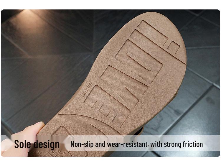 Women's Summer 2024 Height-Boosting Waterproof Wedge Slippers
