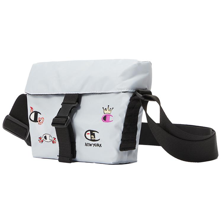 New Champion Rochester Fabric Crossbody Bag Regular Unisex Gray Blue/Black EW-VBG04