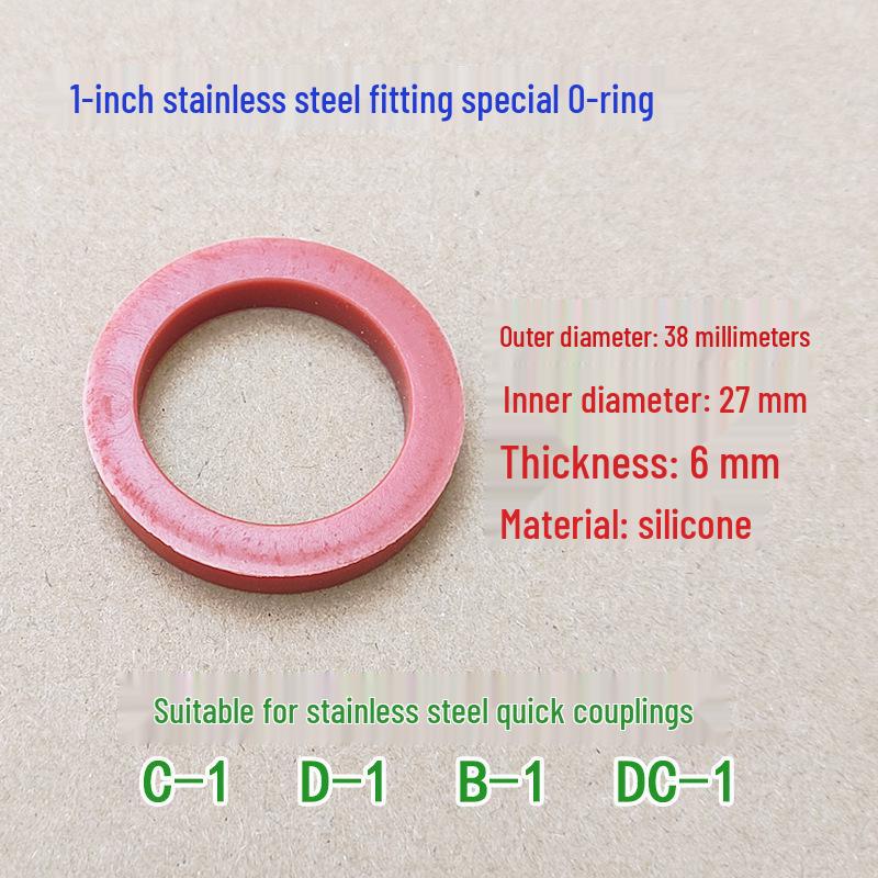 Quick Connector Gasket Set: 1-4 inch Oil-Resistant Silicone & Leather Seals