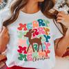 Comfort Colors® Merry Christmas Reindeer Shirt, Christmas Reindeer Shirt, Cute Reindeer T-Shirt, Christmas Party Shirt, Xmas Gift