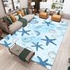 Ocean Beach Scallop Starfish Kitchen Mat Home Decor Carpet for Living Room Bedroom Bedside Foot Non-slip Bathroom Doormat Carpet